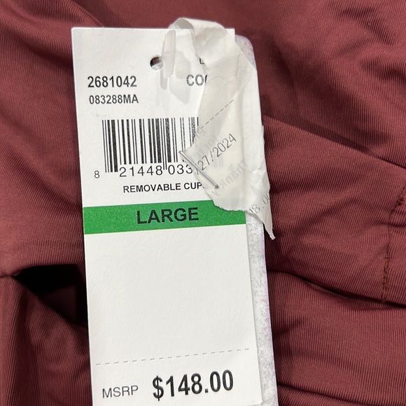 Soluna Women's Standard Buckle Up One Piece Bandeau Swimsuit with Cut Out Neck - Picture 8 of 9